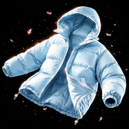 Women's Winter Coat with Hood Quilted Padded Warm Stylish