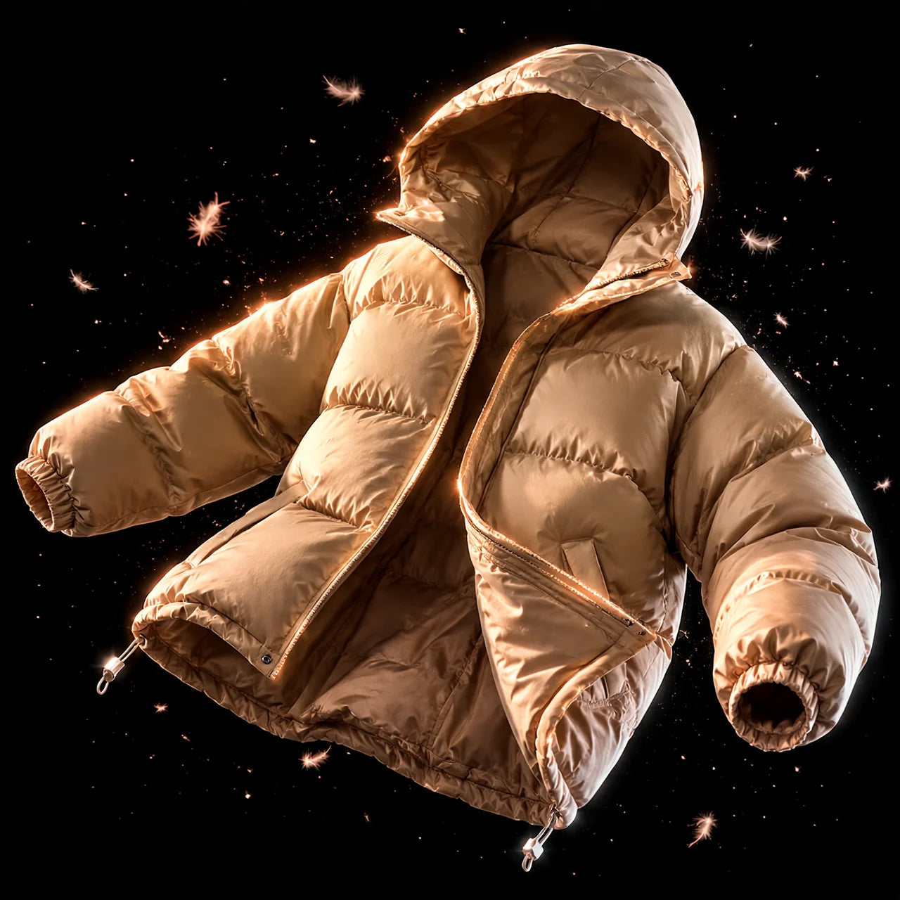 Women's Winter Coat with Hood Quilted Padded Warm Stylish