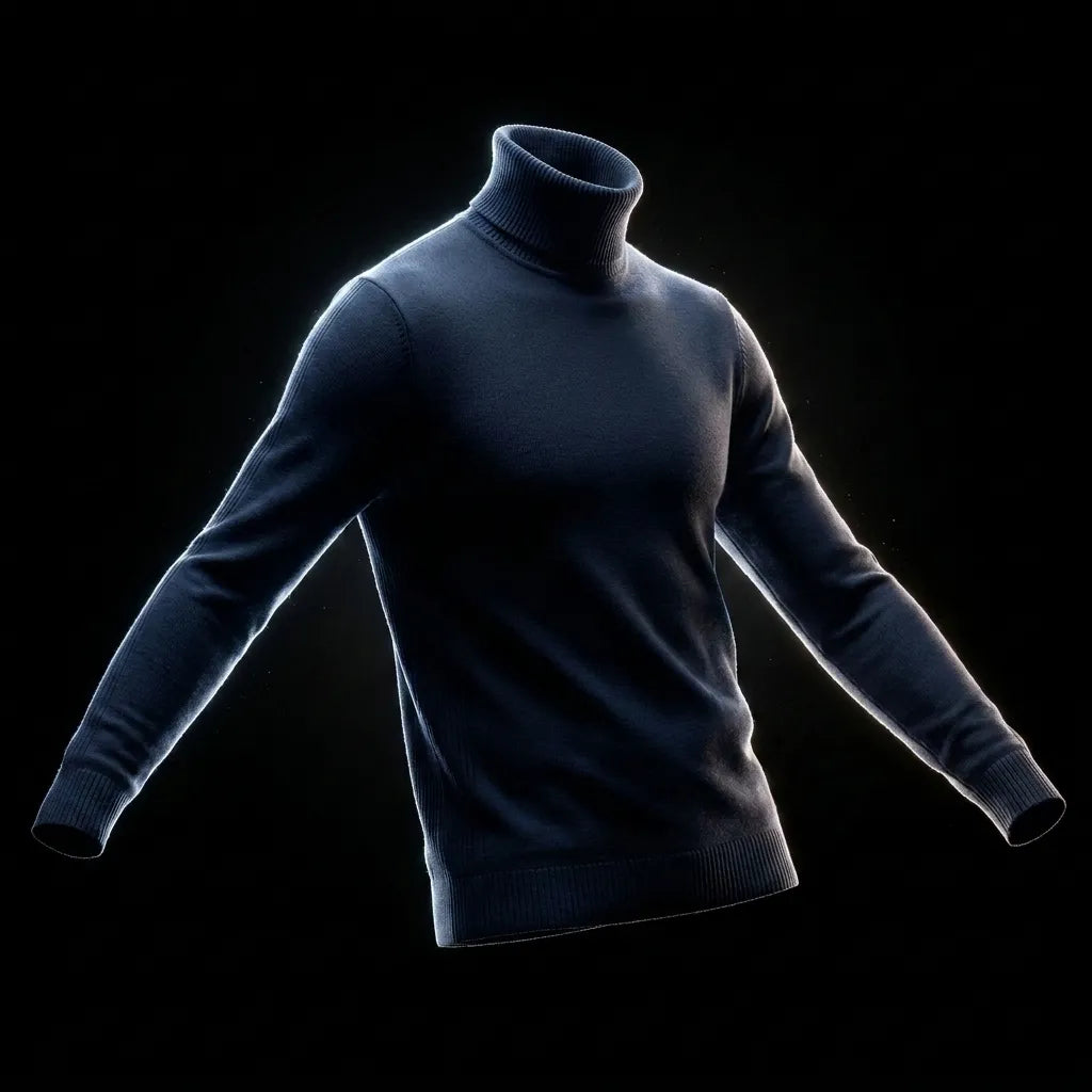 Men's Turtleneck Sweater Soft Comfortable Everyday Casual Wear
