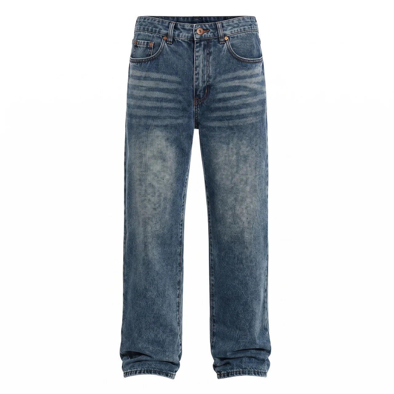 Men's Wide Leg Jeans Casual Winter Style Relaxed Fit Comfortable