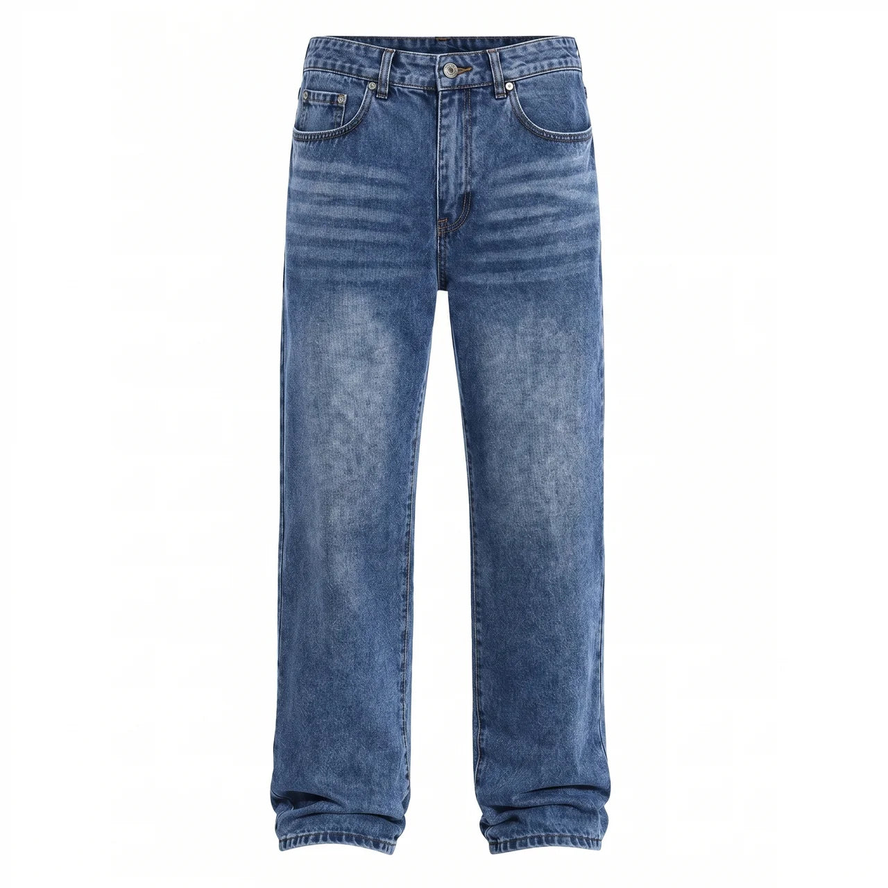 Men's Wide Leg Jeans Casual Winter Style Relaxed Fit Comfortable