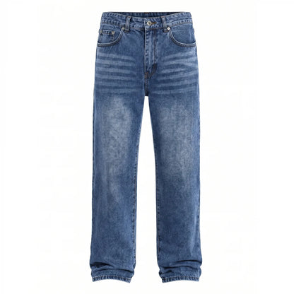 Men's Wide Leg Jeans Casual Winter Style Relaxed Fit Comfortable