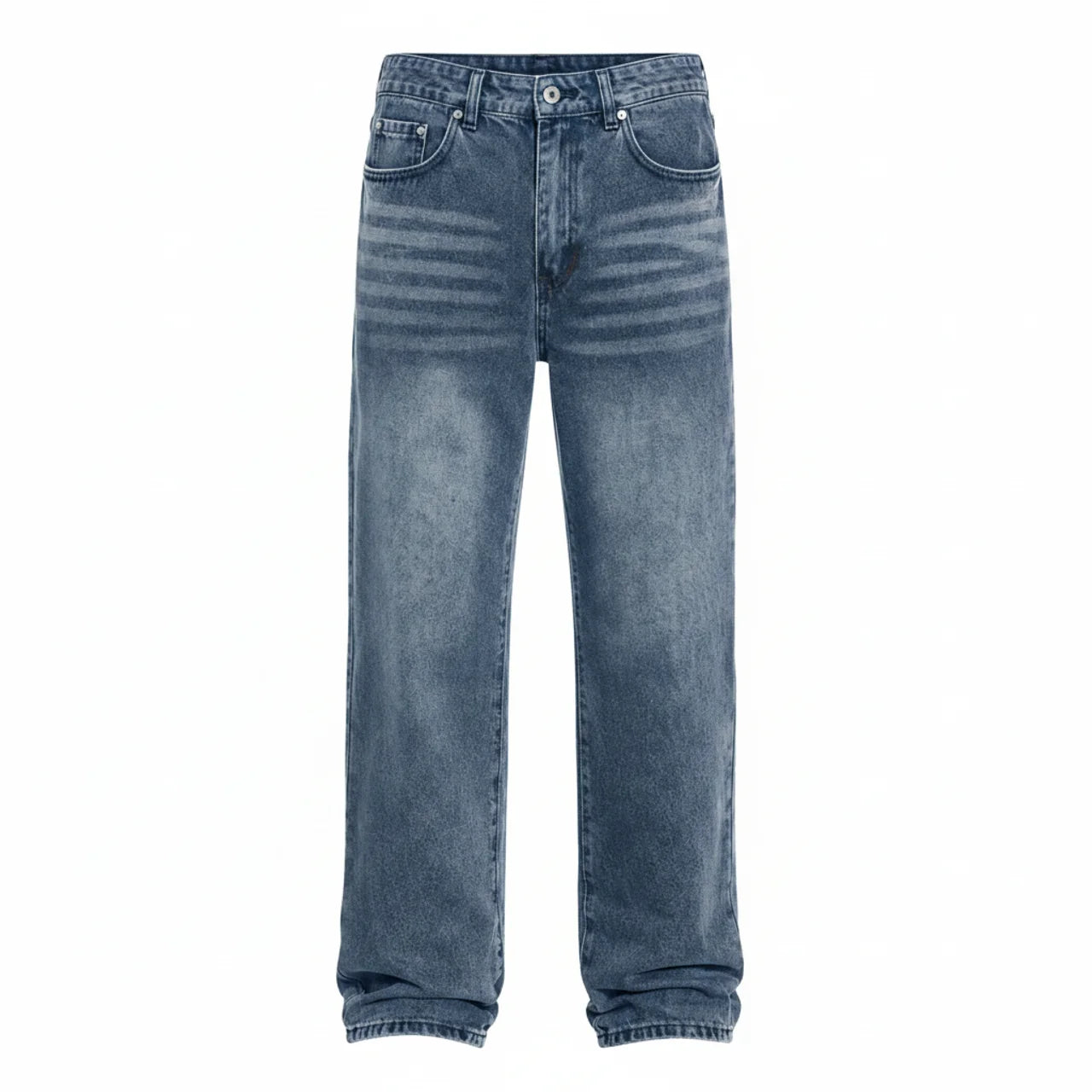 Men's Wide Leg Jeans Casual Winter Style Relaxed Fit Comfortable