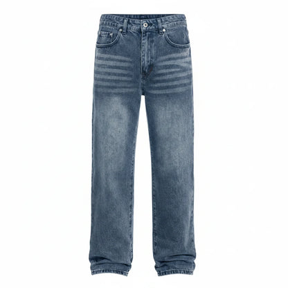 Men's Wide Leg Jeans Casual Winter Style Relaxed Fit Comfortable