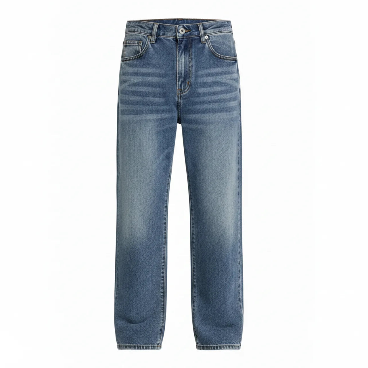 Men's Wide Leg Jeans Casual Winter Style Relaxed Fit Comfortable
