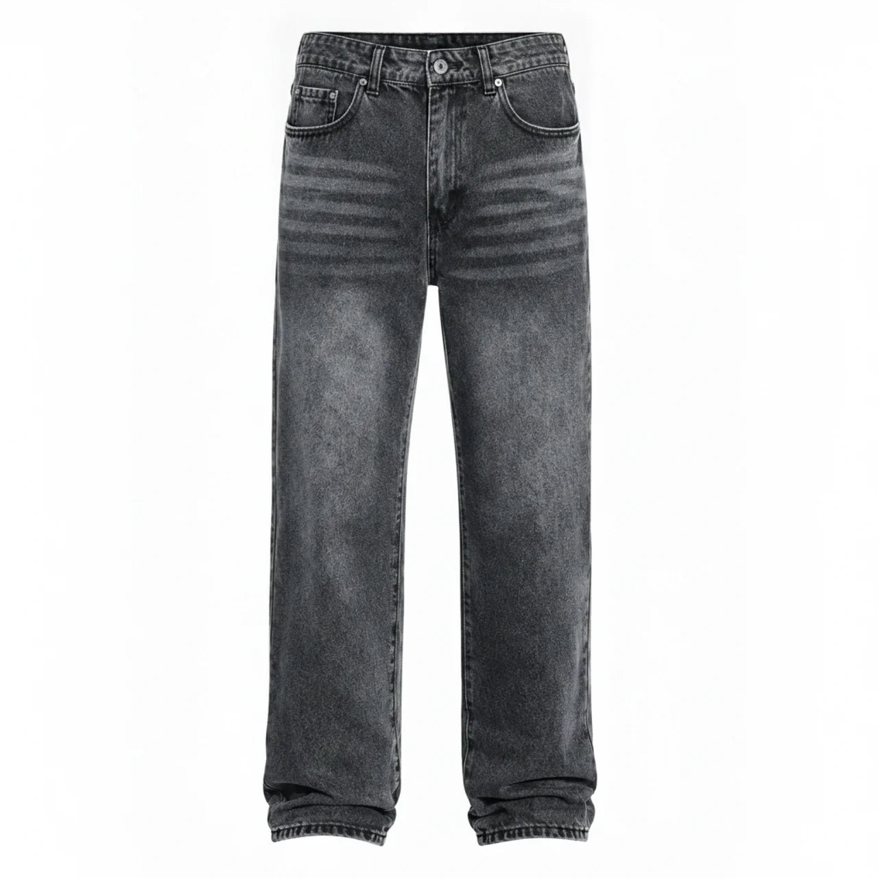 Men's Wide Leg Jeans Casual Winter Style Relaxed Fit Comfortable
