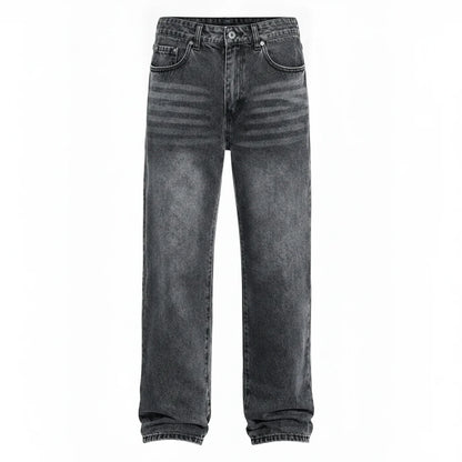 Men's Wide Leg Jeans Casual Winter Style Relaxed Fit Comfortable
