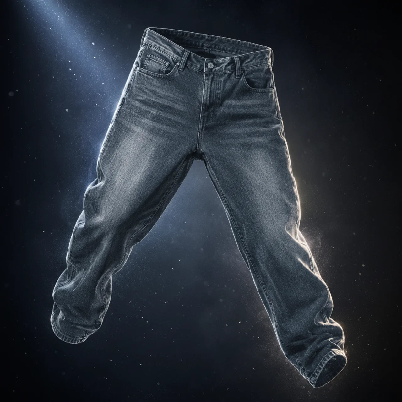 Men's Wide Leg Jeans Casual Winter Style Relaxed Fit Comfortable