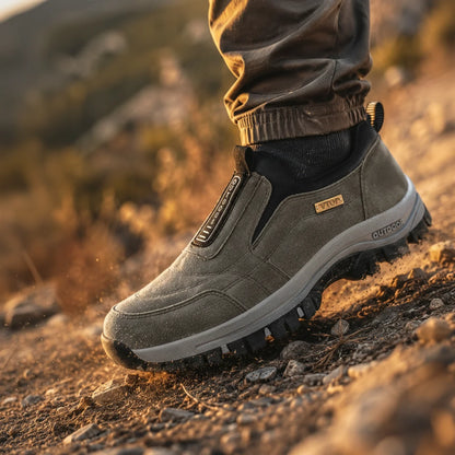 Orthopedic Hiking Shoes Slip-On Lightweight Tread Sole Everyday Walking