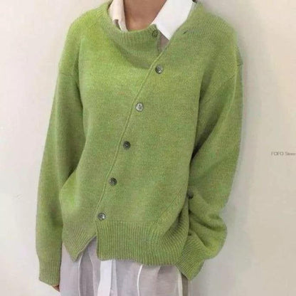 Women's Button-Up Jumper Long Sleeve Knit Relaxed Casual Everyday