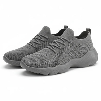 Orthopedic Sneakers Knit Mesh Lace-Up Flexible Cushioned Sole Everyday Comfort
