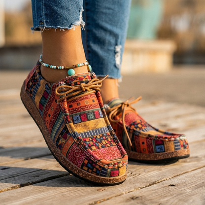 Artisan Leather Shoes Vibrant Handcrafted Colourful Casual Everyday