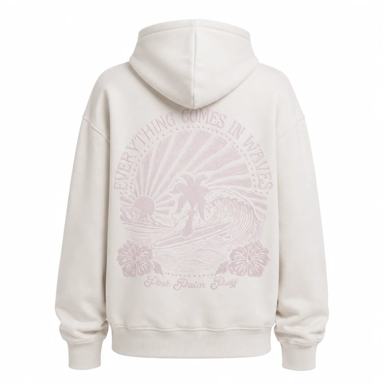Oversized Surf Hoodie Comfortable Casual Loose Fit Graphic Print