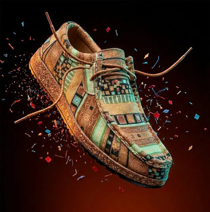 Artisan Leather Shoes Vibrant Handcrafted Colourful Casual Everyday
