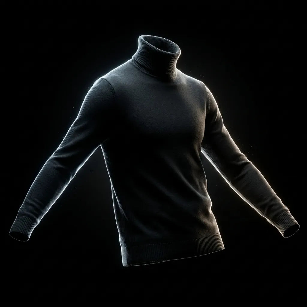 Men's Turtleneck Sweater Soft Comfortable Everyday Casual Wear