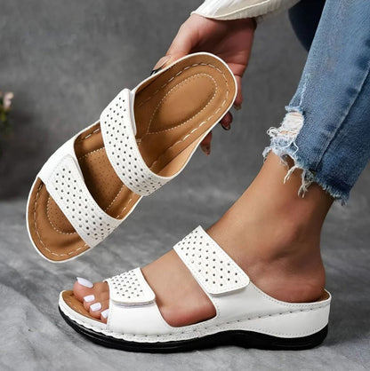Women's Orthopedic Sandals Velcro Strap Adjustable Comfort Casual
