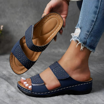 Women's Orthopedic Sandals Velcro Strap Adjustable Comfort Casual