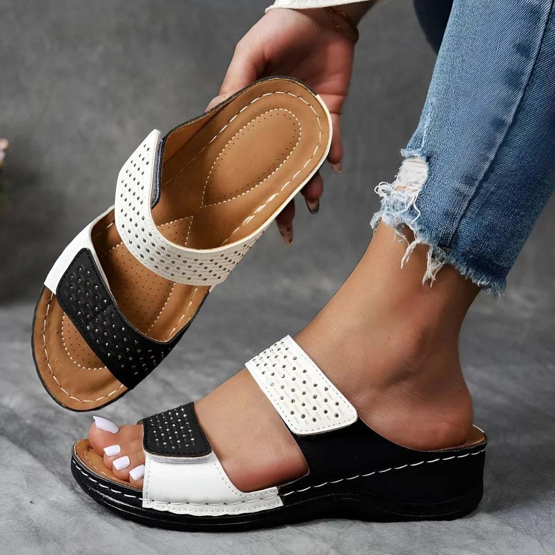 Women's Orthopedic Sandals Velcro Strap Adjustable Comfort Casual