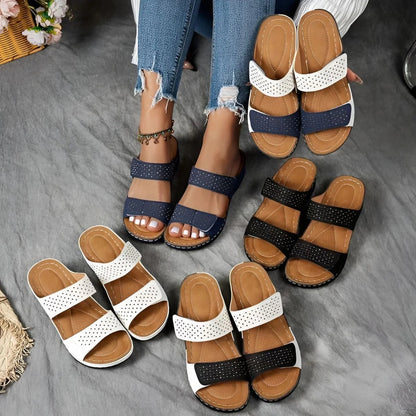 Women's Orthopedic Sandals Velcro Strap Adjustable Comfort Casual