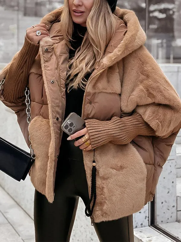 Women's Hooded Winter Jacket Stylish Cozy Warm Casual Outdoor
