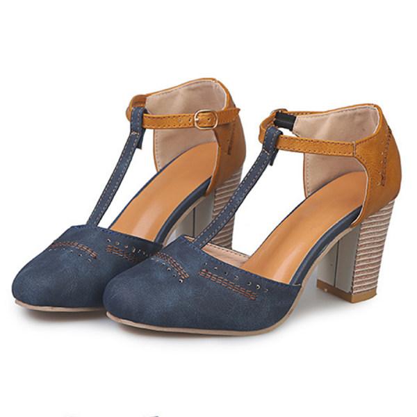 Women's Mary Jane Block Heel Shoes Elegant Spring Casual Comfort