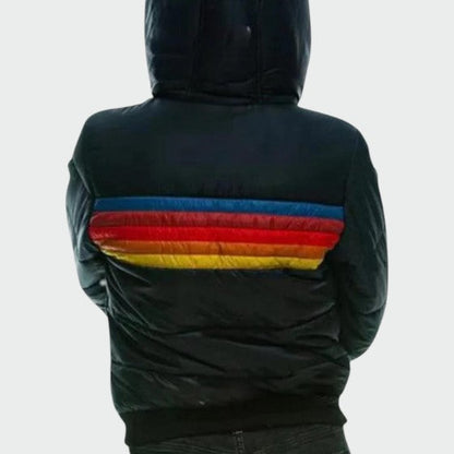 Women's Waterproof Puffer Jacket Colour Block Insulated Padded Warm Rain-Resistant Ladies Winter Coat Casual Outdoor All-Weather