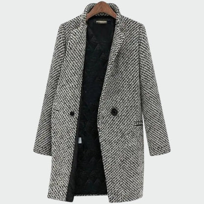 Long Coat Women Elegant Tailored Outerwear Classic Formal Casual Warm Winter