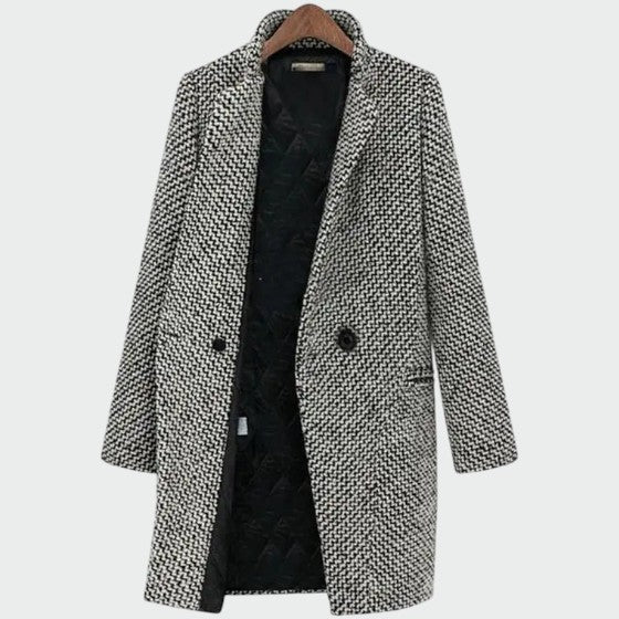 Long Coat Women Elegant Tailored Outerwear Classic Formal Casual Warm Winter