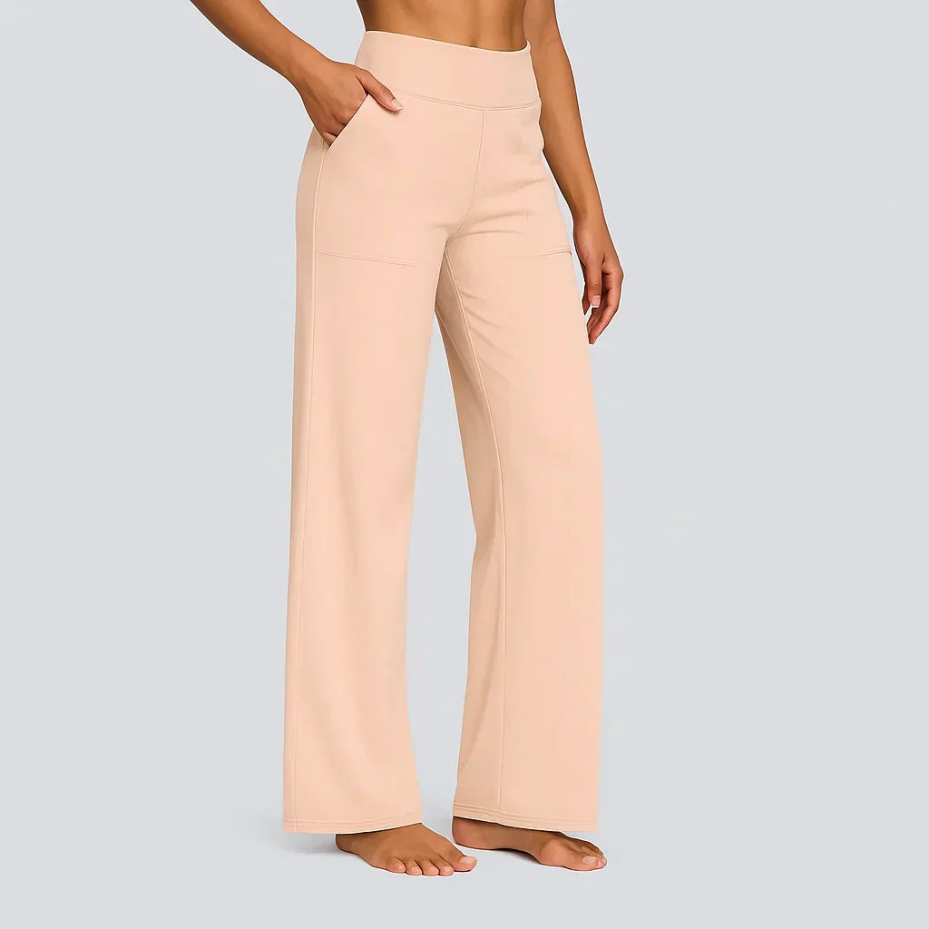 Enora linen trousers in Light Orange