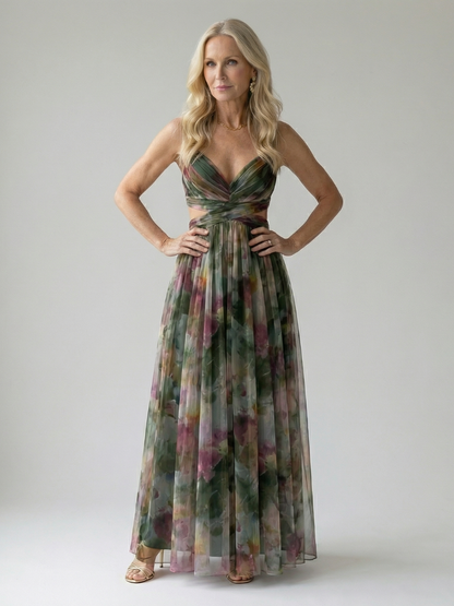Women's Maxi Dress in Dark green