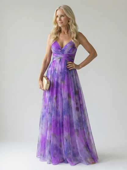 Women's Maxi Dress in Purple