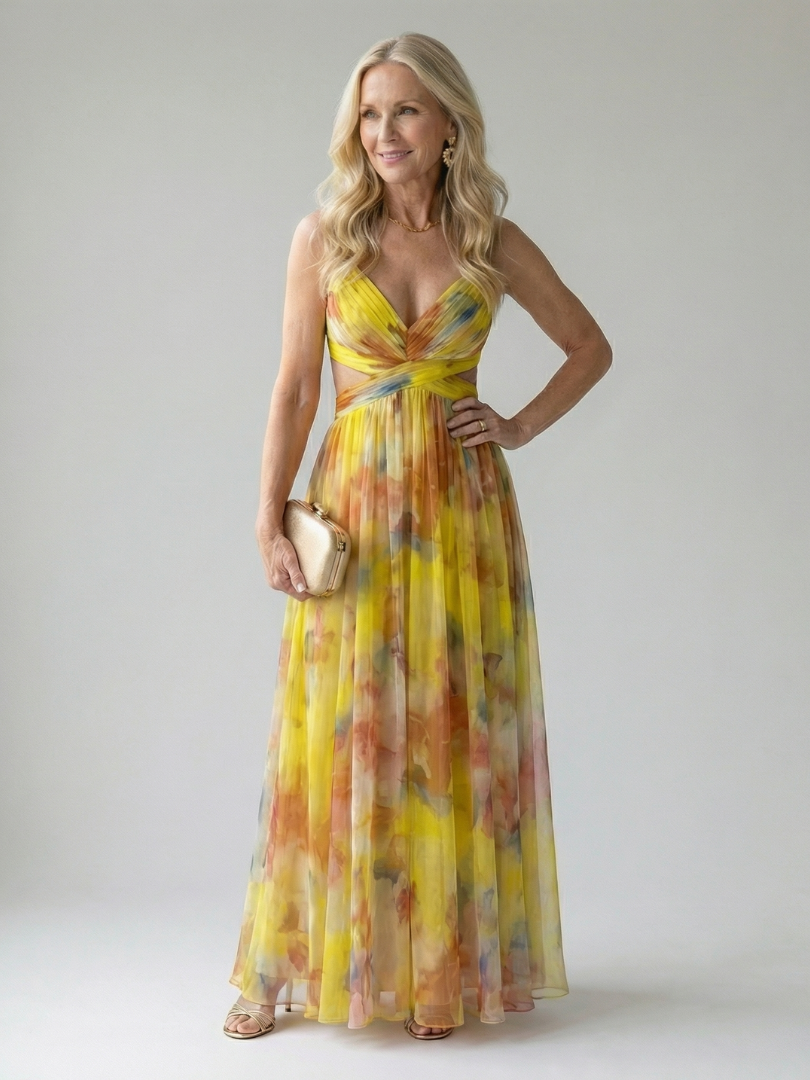 Women's Maxi Dress in Yellow