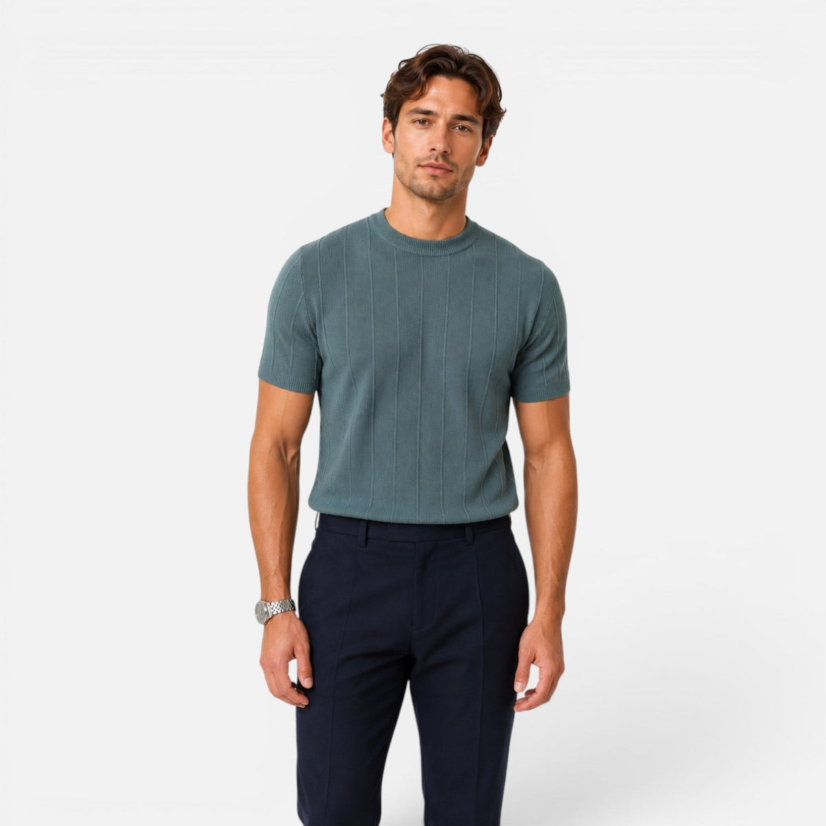 Men's knitted T-shirt