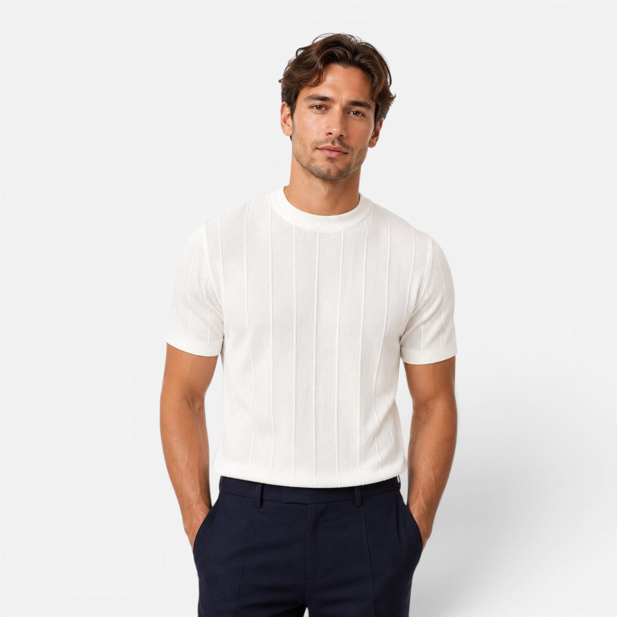 Men's knitted T-shirt