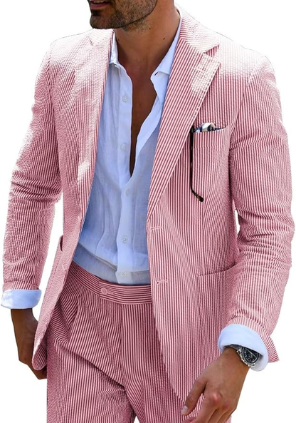 Men's suit with a matching jacket and trousers
