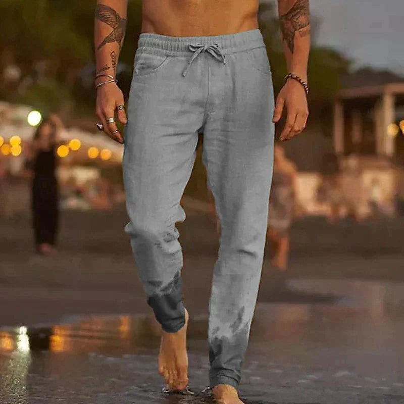 mens-linen-blend-pants-with-drawstring-waist-and-gathered-ankles-2