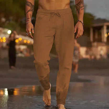 mens-linen-blend-pants-with-drawstring-waist-and-gathered-ankles-7