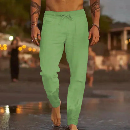 mens-linen-blend-pants-with-drawstring-waist-and-gathered-ankles-9