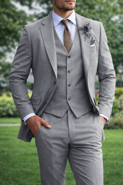 Three-piece suit set