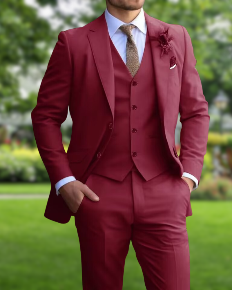 Three-piece suit set