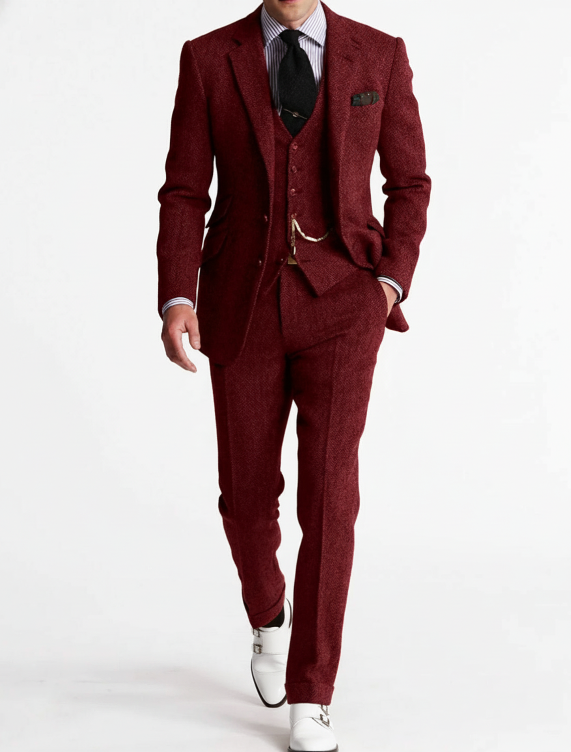 Men's three-piece suit set