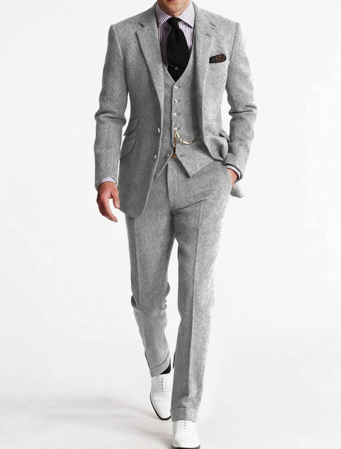 Men's three-piece suit set