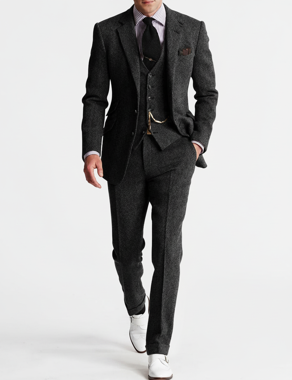 Men's three-piece suit set
