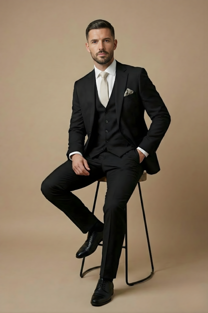 Men's three-piece suit set