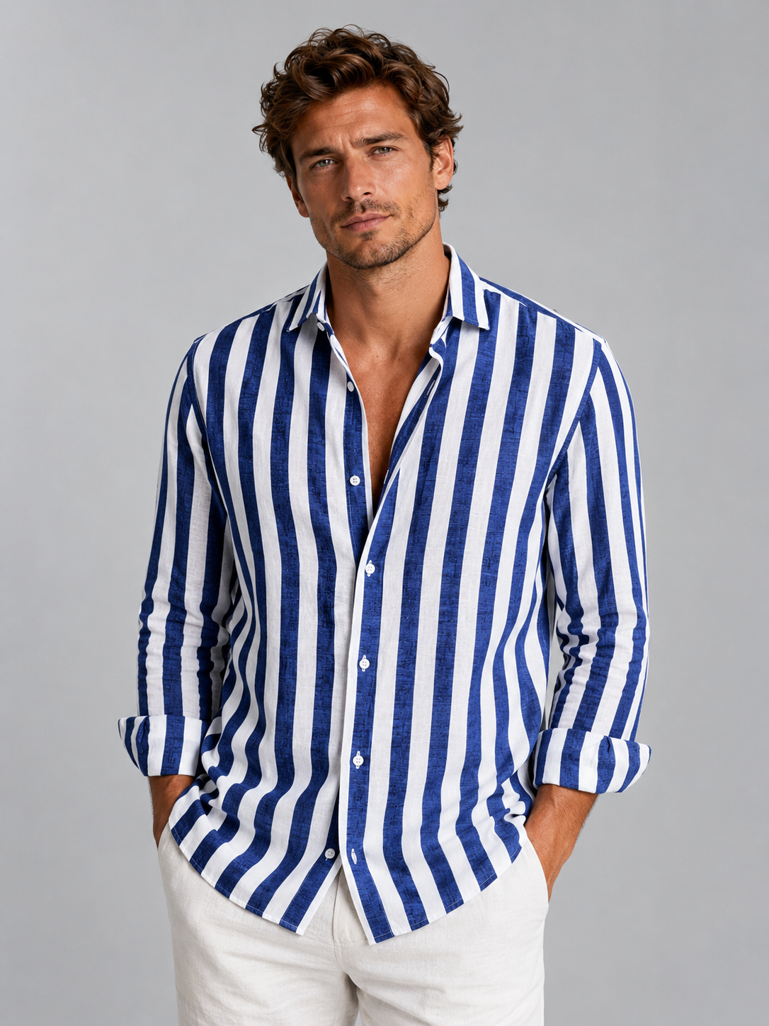 Men's button-up top