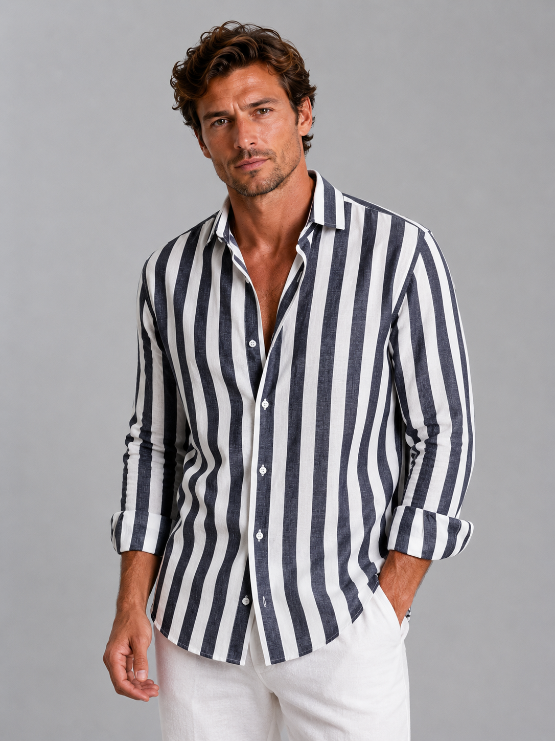 Men's button-up top