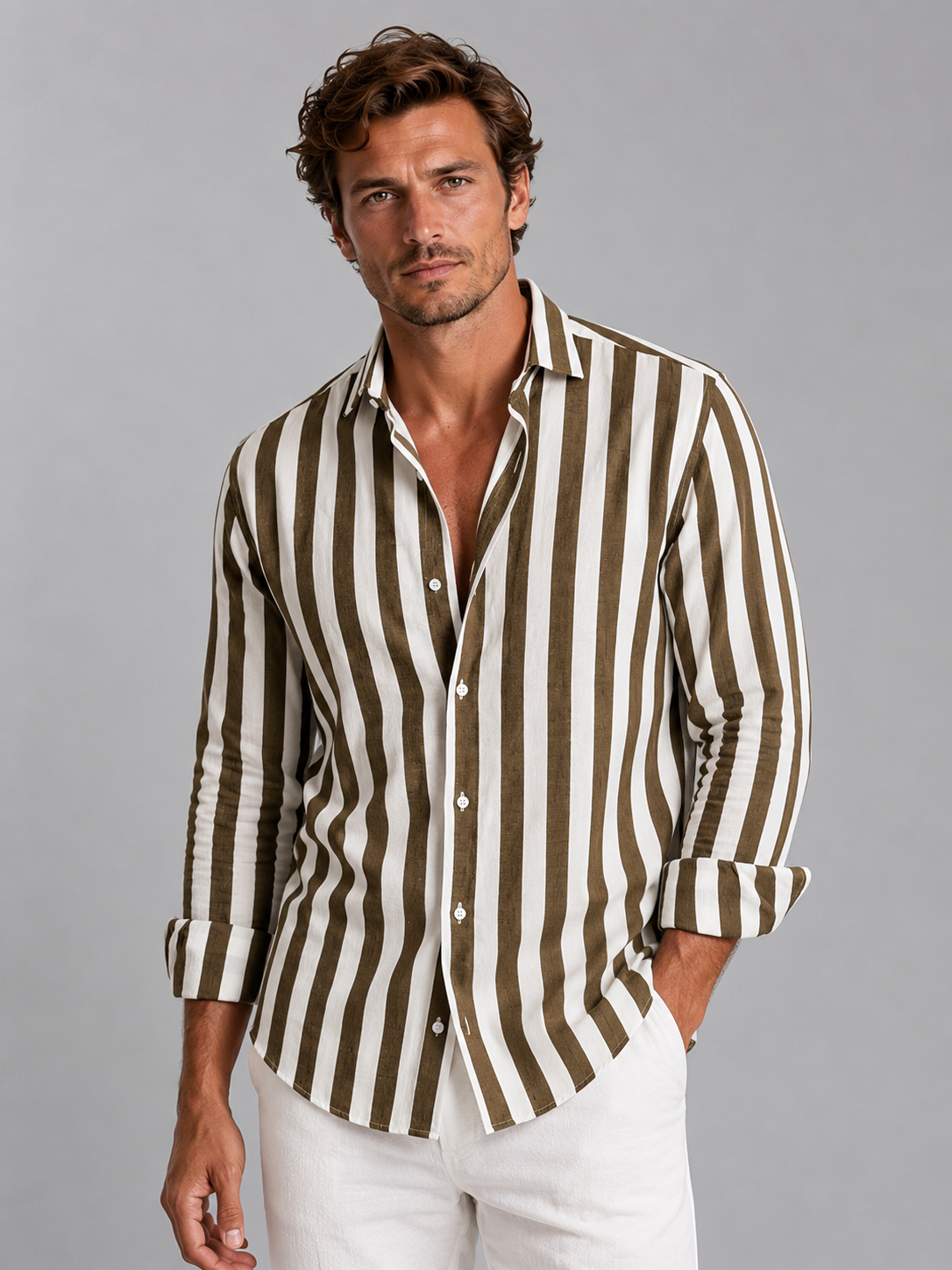 Men's button-up top