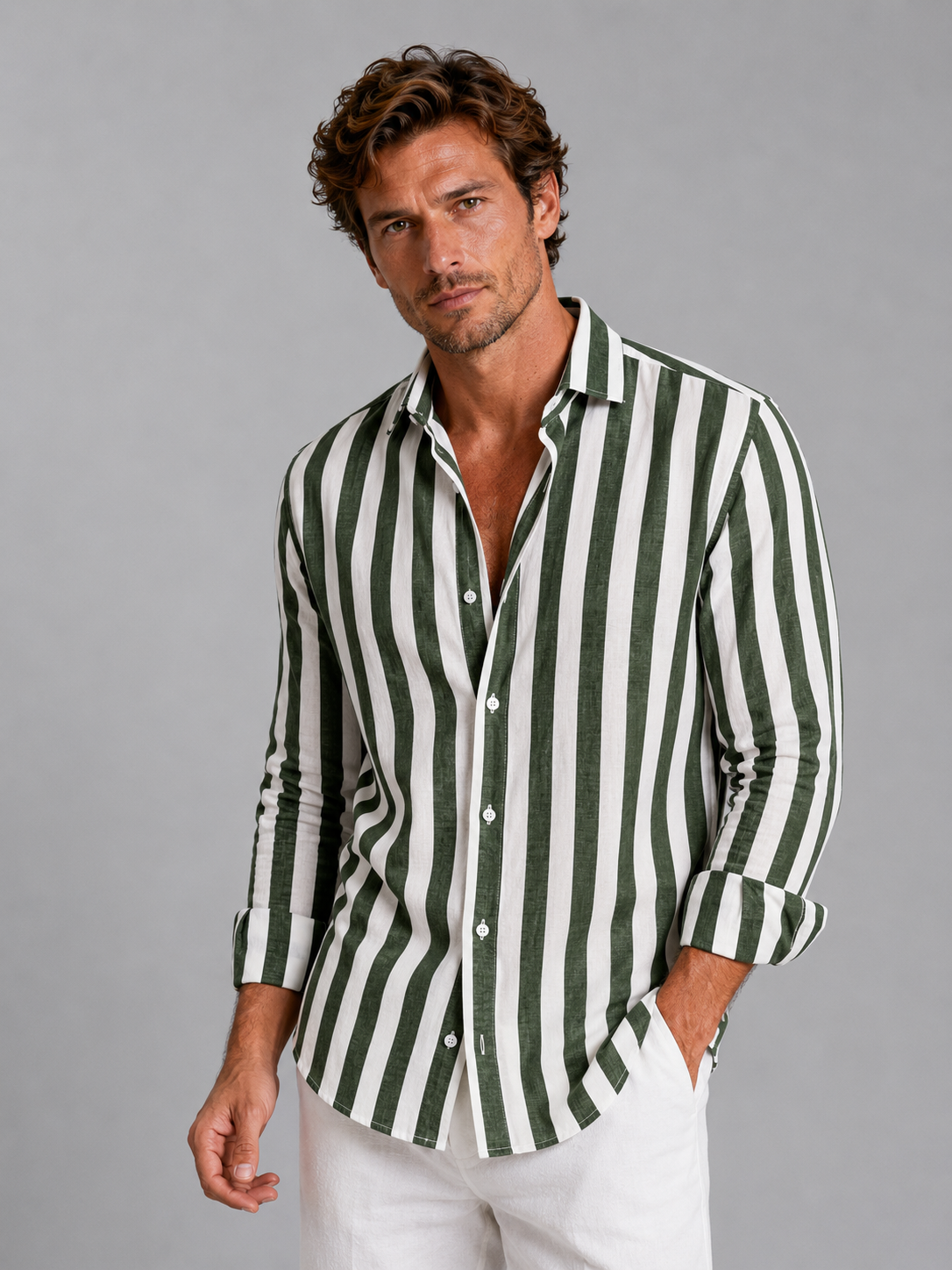 Men's button-up top