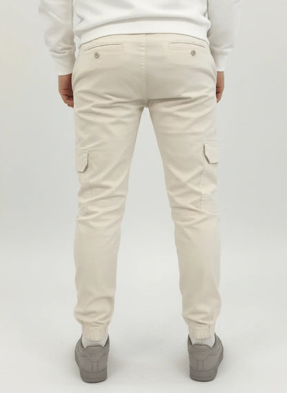 Men's tapered trousers with a drawstring waist