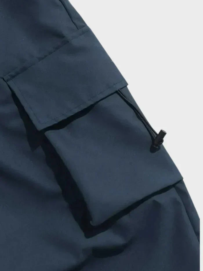 Men's wide-leg trousers with a drawstring waist